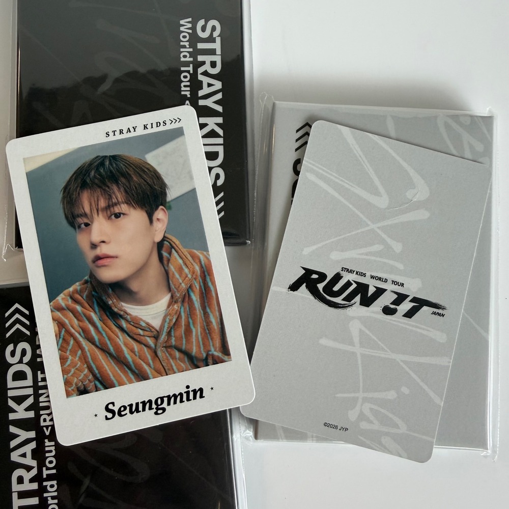 STRAY KIDS SEUNGMIN Run It Japan World Tour Photo Card